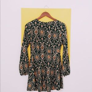 Skater skirt print dress